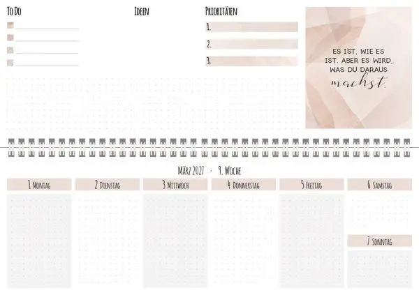 Bild: 9783819302916 | Tischkalender quer Plan it 2027 | Korsch Verlag | Kalender | 128 S.