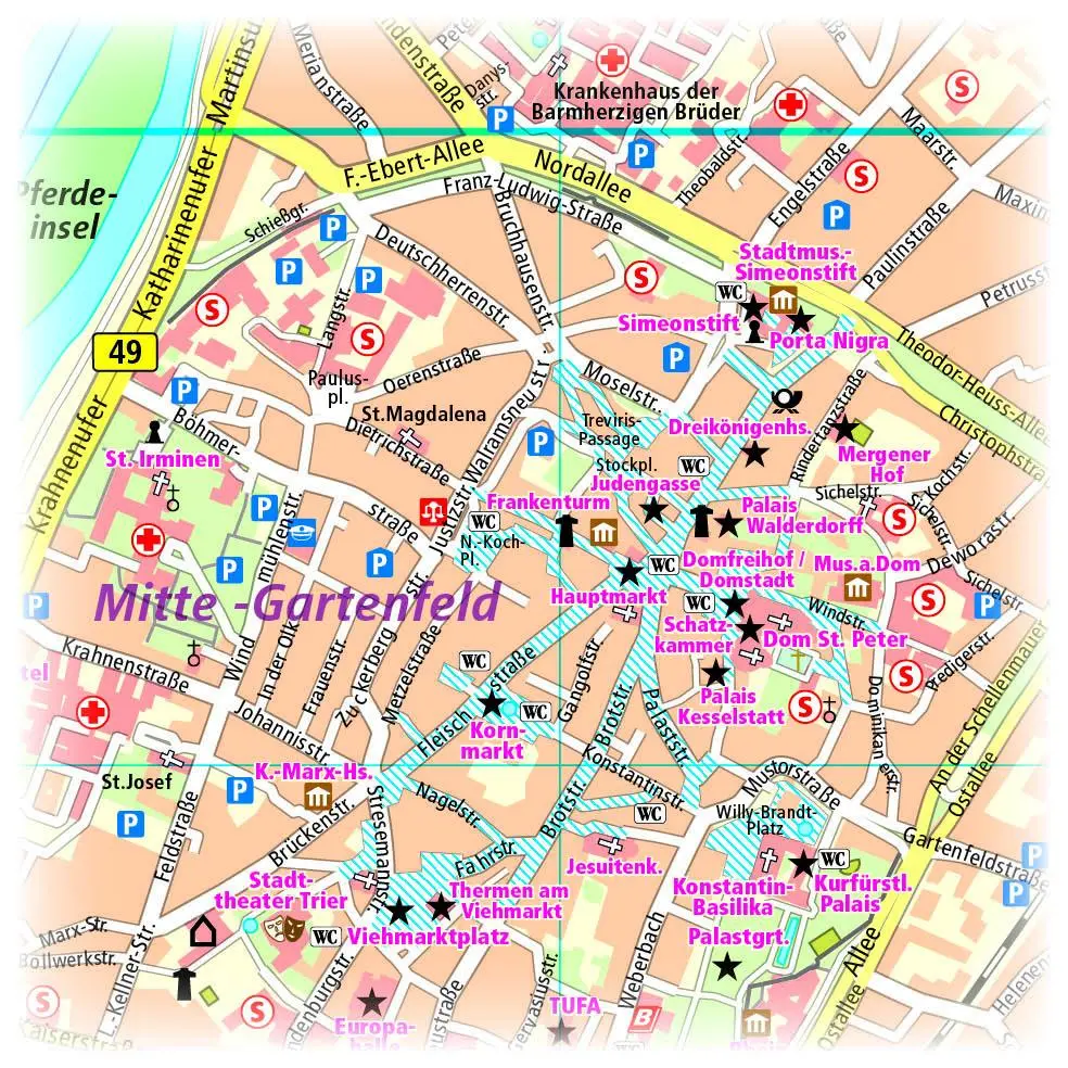 Bild: 9783961322916 | Trier 1 : 14 000 | (Land-)Karte | Stadtplan (PUBLICPRESS) | Deutsch