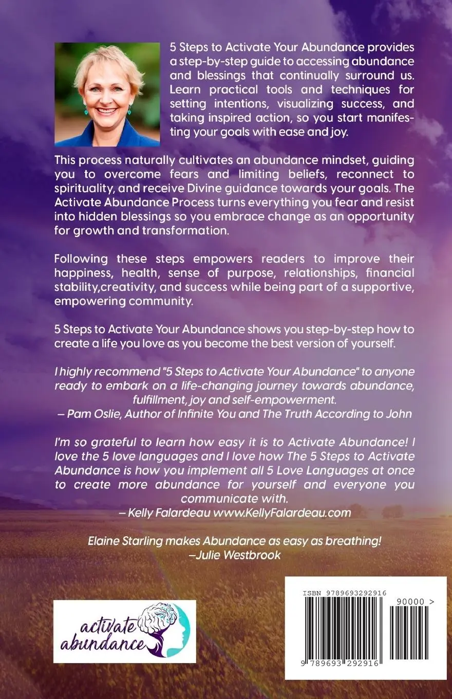 Rückseite: 9789693292916 | 5 Steps to Activate Your Abundance | Elaine Starling | Taschenbuch