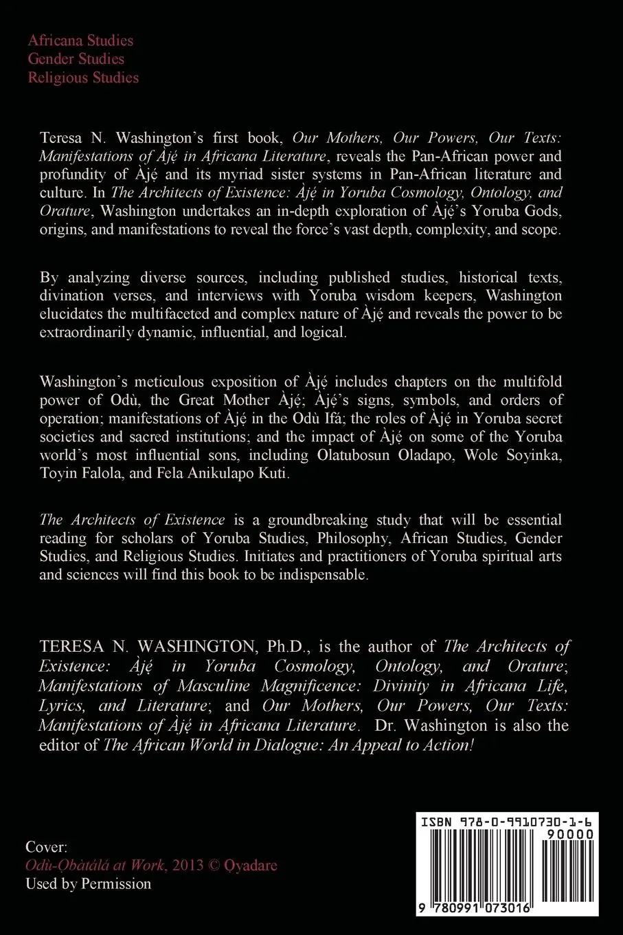 Rückseite: 9780991073016 | The Architects of Existence | Teresa N Washington | Taschenbuch | 2014