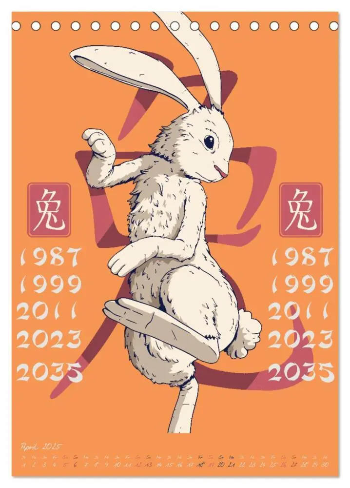 Bild: 9783435903016 | Chinesische Tierkreiszeichen (Tischkalender 2025 DIN A5 hoch),...