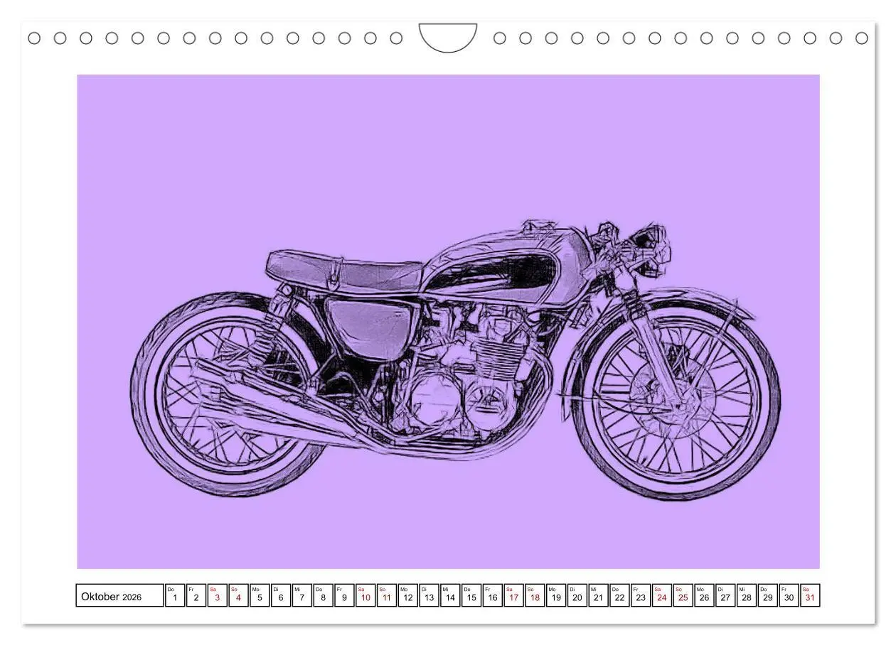 Bild: 9783457853016 | Motor Craft Motorräder (Wandkalender 2026 DIN A4 quer), CALVENDO...