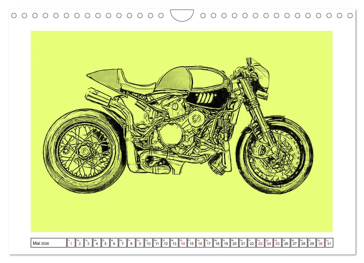Bild: 9783457853016 | Motor Craft Motorräder (Wandkalender 2026 DIN A4 quer), CALVENDO...