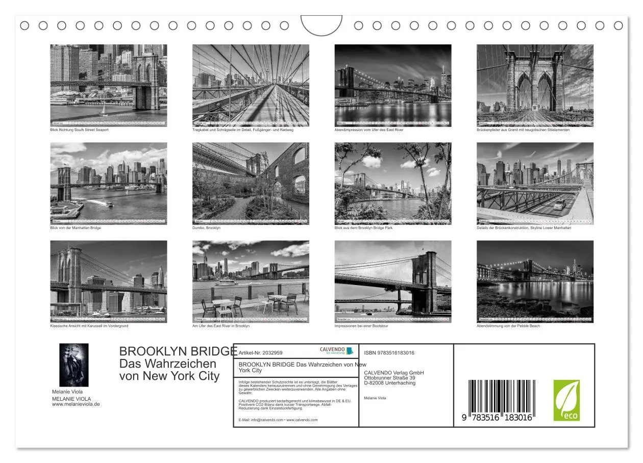 Bild: 9783516183016 | BROOKLYN BRIDGE Das Wahrzeichen von New York City (Wandkalender...