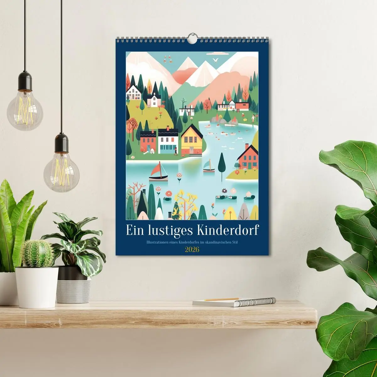 Bild: 9783516323016 | Ein lustiges Kinderdorf (Wandkalender 2026 DIN A3 hoch), CALVENDO...