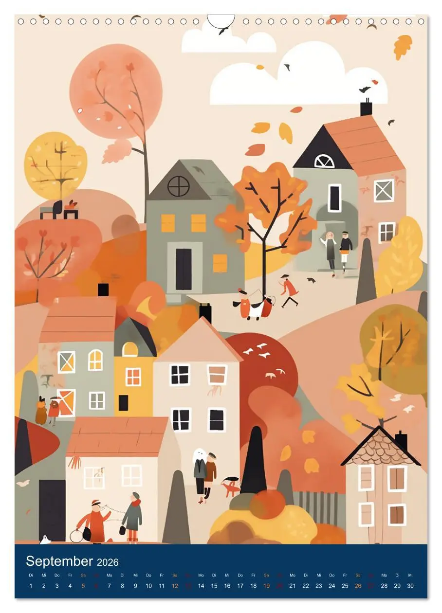 Bild: 9783516323016 | Ein lustiges Kinderdorf (Wandkalender 2026 DIN A3 hoch), CALVENDO...