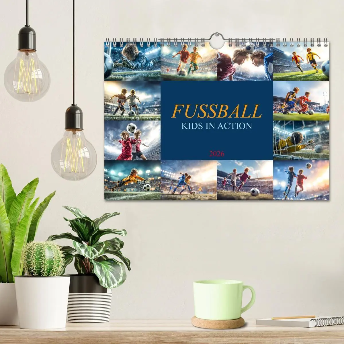 Bild: 9783516703016 | Fussball - Kids in Action (Wandkalender 2026 DIN A4 quer), CALVENDO...