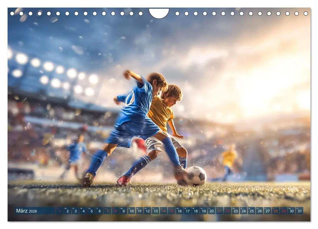 Bild: 9783516703016 | Fussball - Kids in Action (Wandkalender 2026 DIN A4 quer), CALVENDO...