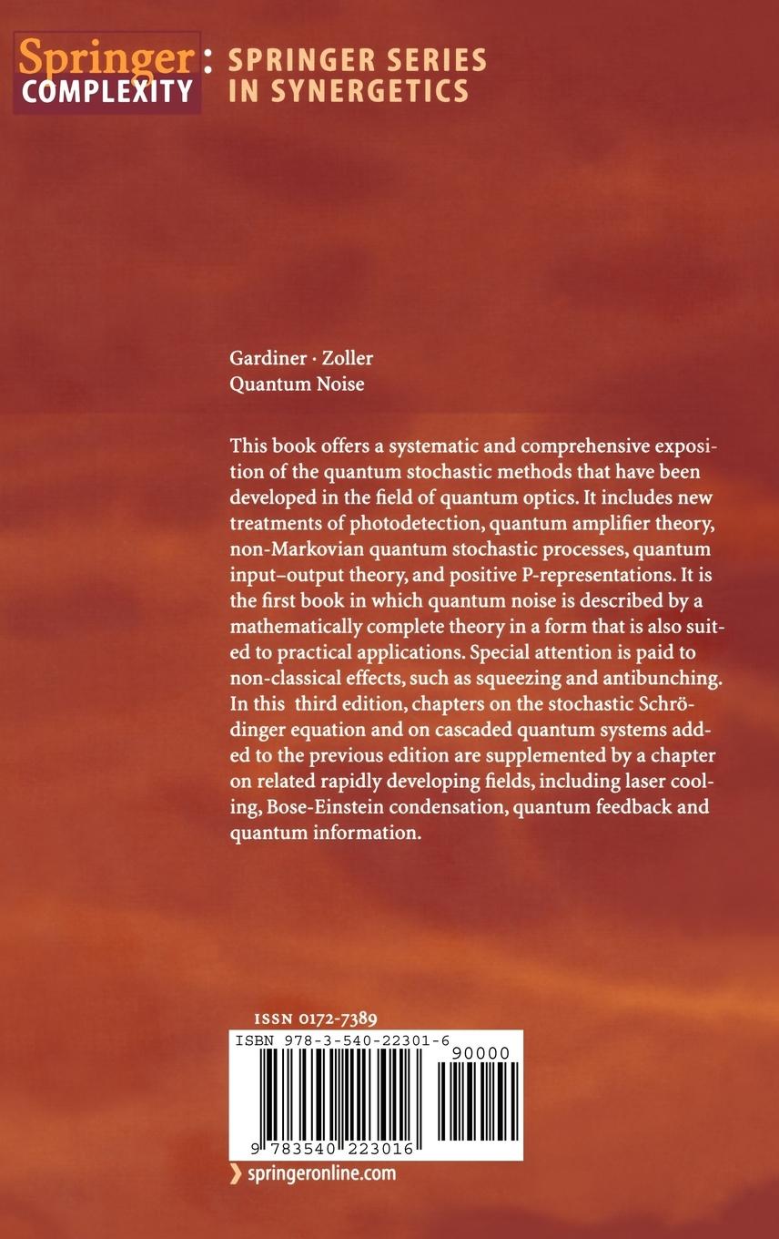 Rückseite: 9783540223016 | Quantum Noise | Peter Zoller (u. a.) | Buch | xxii | Englisch | 2004