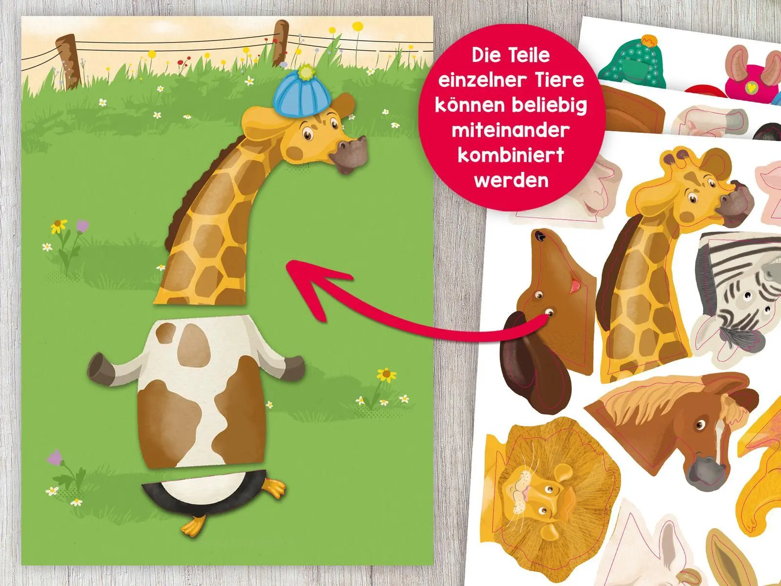 Bild: 9783845863016 | Mein Mix-Max-Stickerheft | Superviele lustige Kombis | Katja Jäger