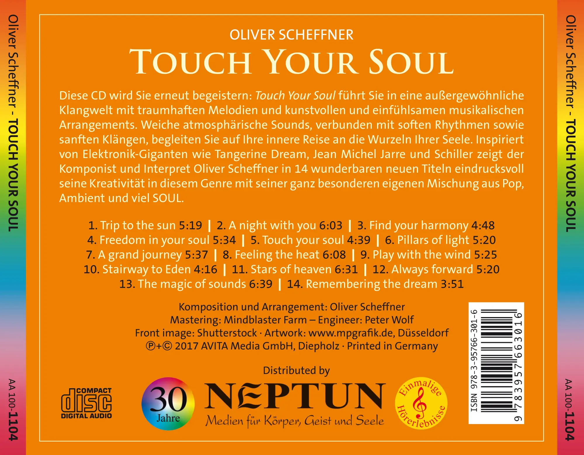 Rückseite: 9783957663016 | Touch Your Soul | Oliver Scheffner | Audio-CD | 4 S. | Englisch | 2017