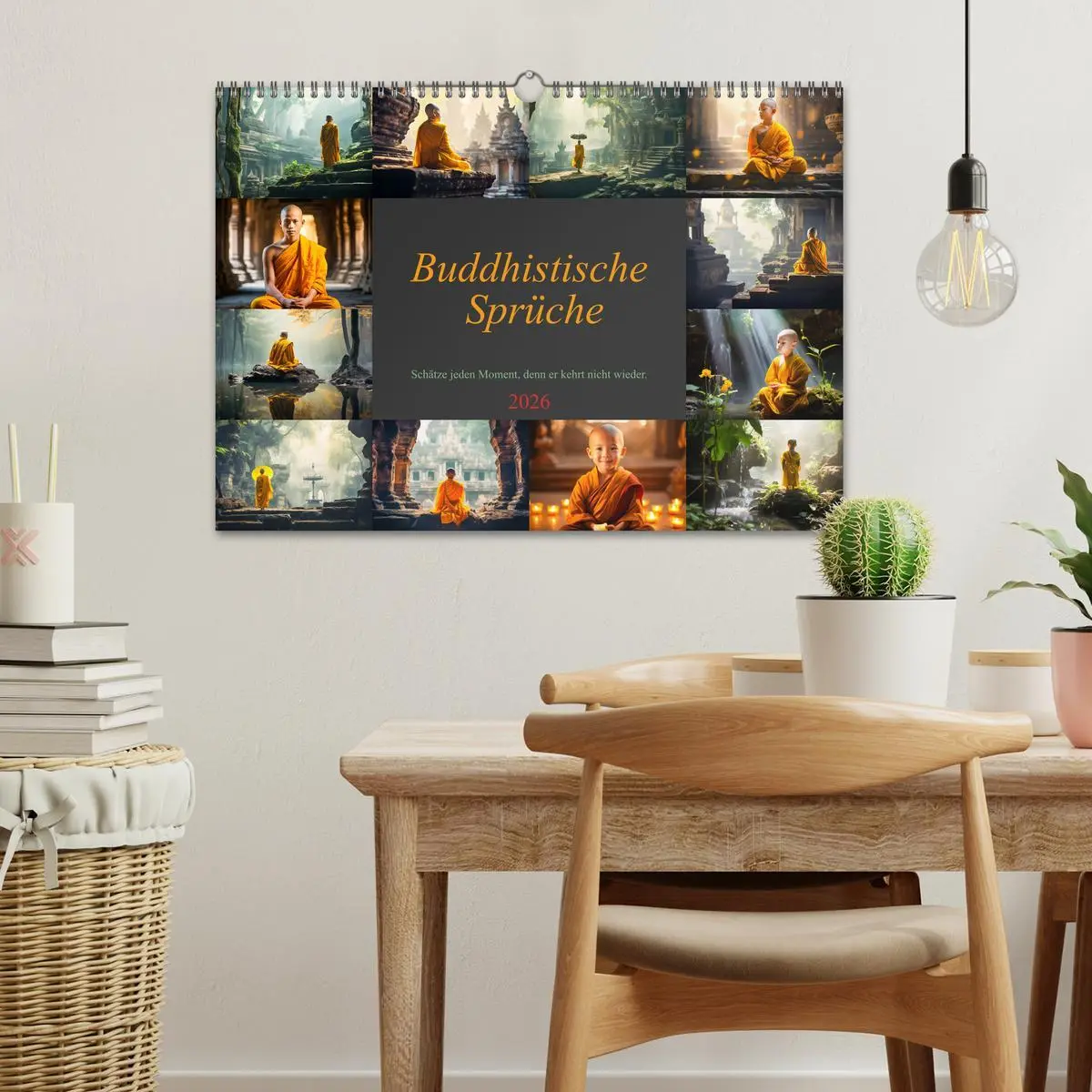 Bild: 9783457463116 | Buddhistische Sprüche (Wandkalender 2026 DIN A3 quer), CALVENDO...