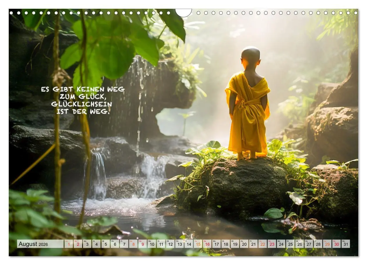 Bild: 9783457463116 | Buddhistische Sprüche (Wandkalender 2026 DIN A3 quer), CALVENDO...