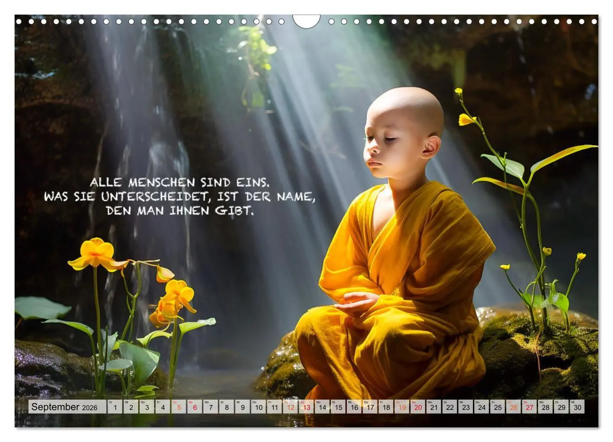 Bild: 9783457463116 | Buddhistische Sprüche (Wandkalender 2026 DIN A3 quer), CALVENDO...