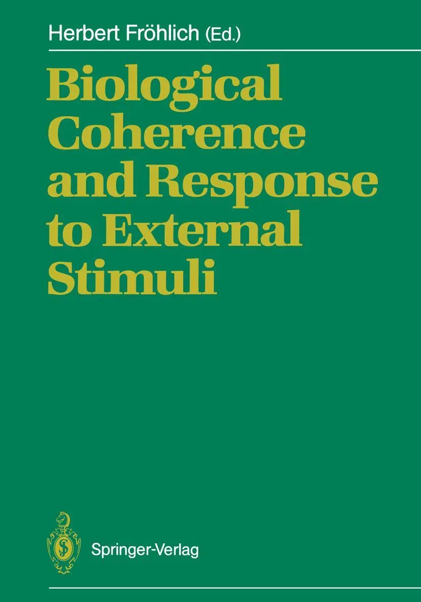 Cover: 9783642733116 | Biological Coherence and Response to External Stimuli | Fröhlich | ix