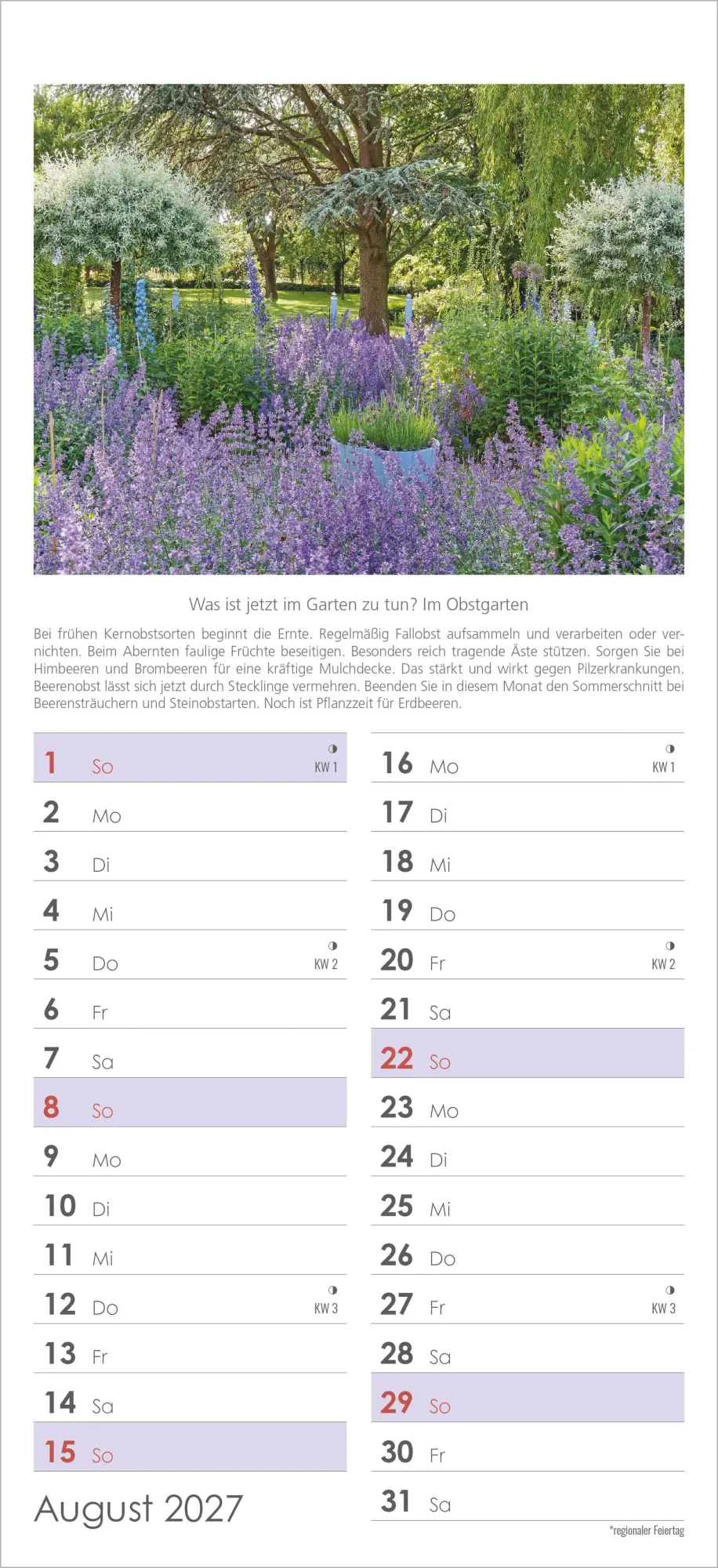 Bild: 4069095013216 | Gartenplaner 2027 | Neumann Verlage GmbH &amp; Co KG | Kalender | 14 S.