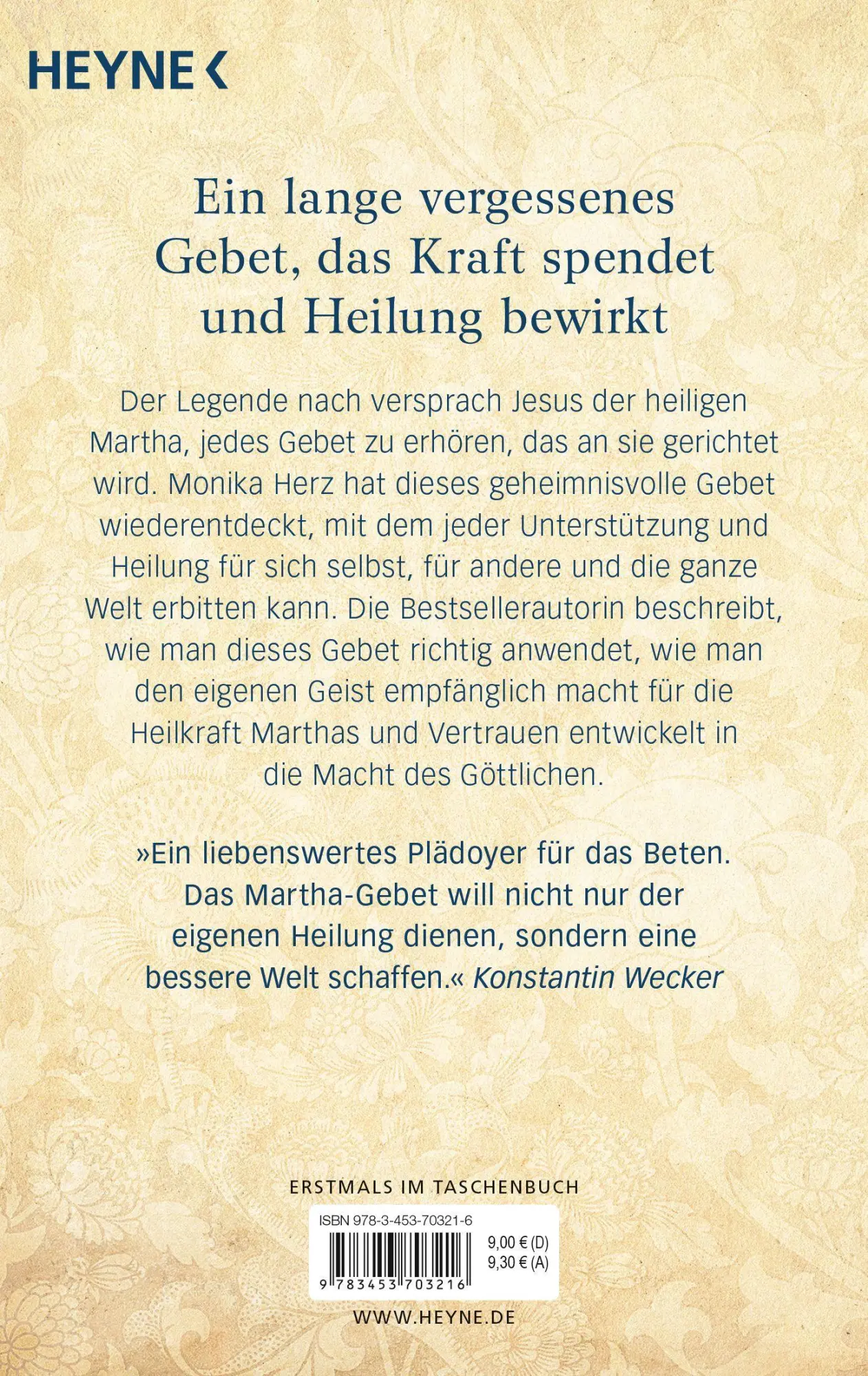 Bild: 9783453703216 | Das Martha-Gebet | Heilung für uns selbst und die Welt | Monika Herz