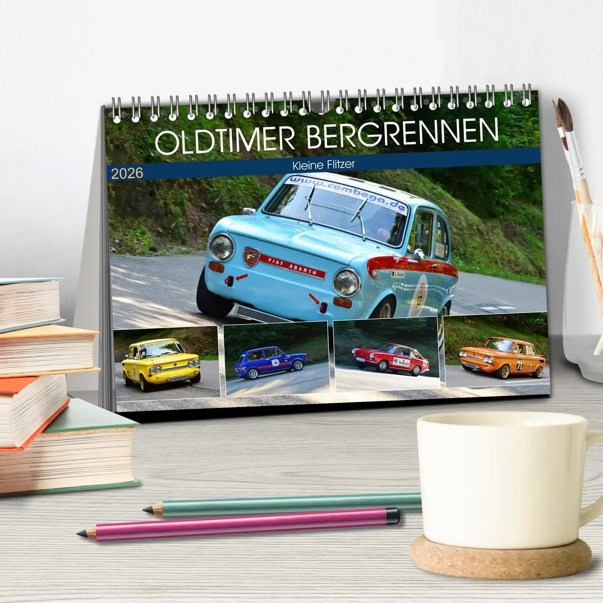 Bild: 9783457763216 | OLDTIMER BERGRENNEN - Kleine Flitzer (Tischkalender 2026 DIN A5...