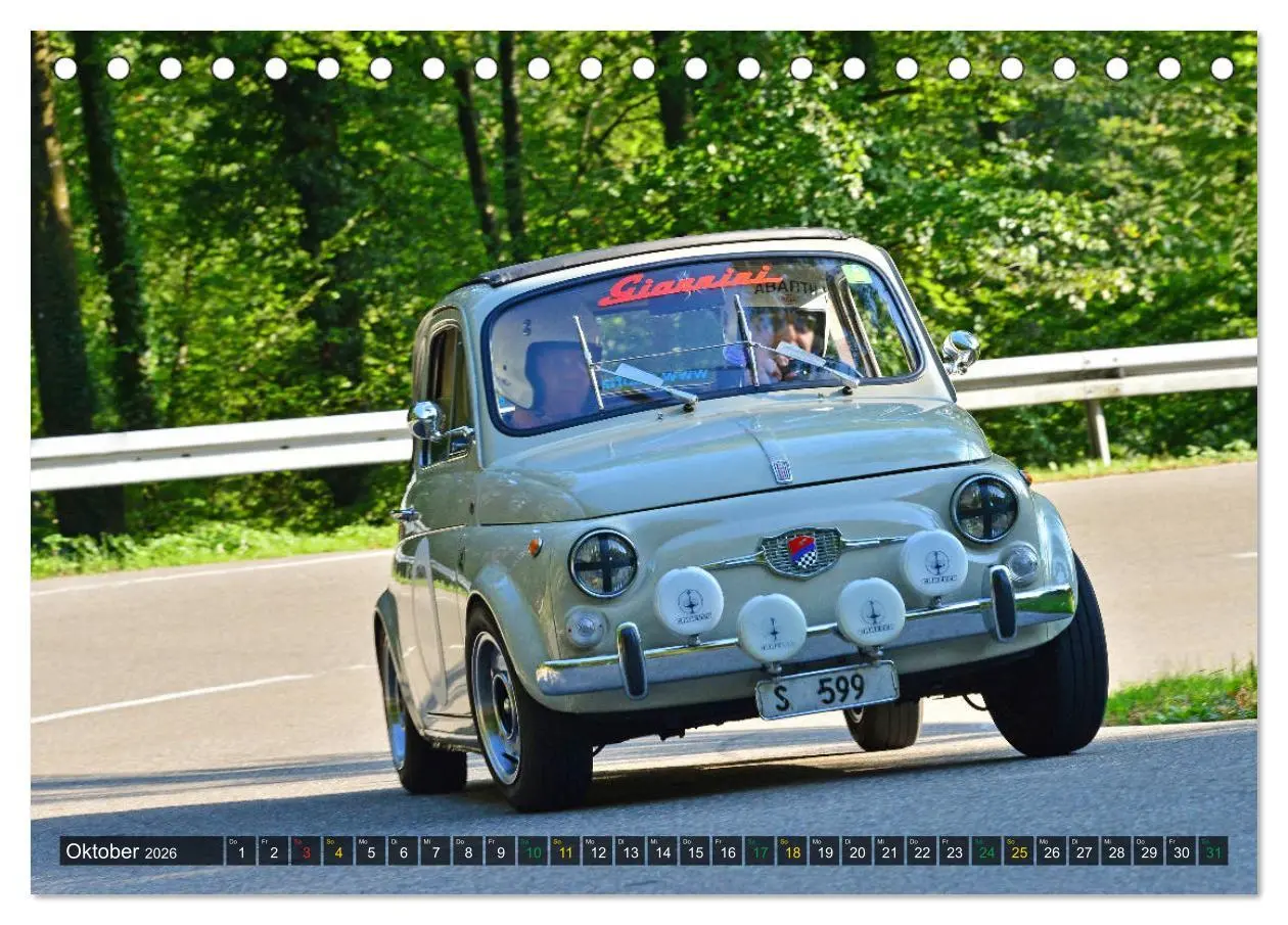 Bild: 9783457763216 | OLDTIMER BERGRENNEN - Kleine Flitzer (Tischkalender 2026 DIN A5...