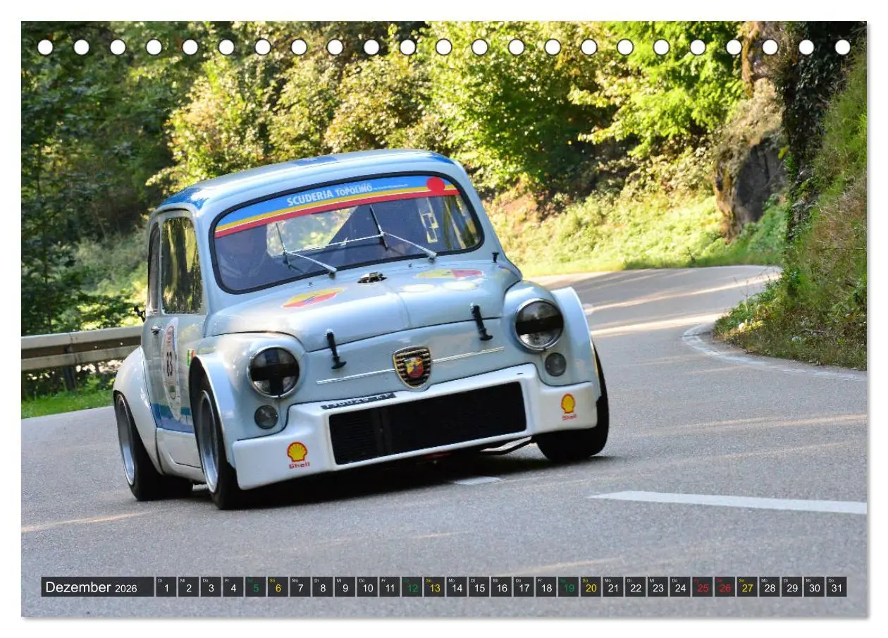 Bild: 9783457763216 | OLDTIMER BERGRENNEN - Kleine Flitzer (Tischkalender 2026 DIN A5...