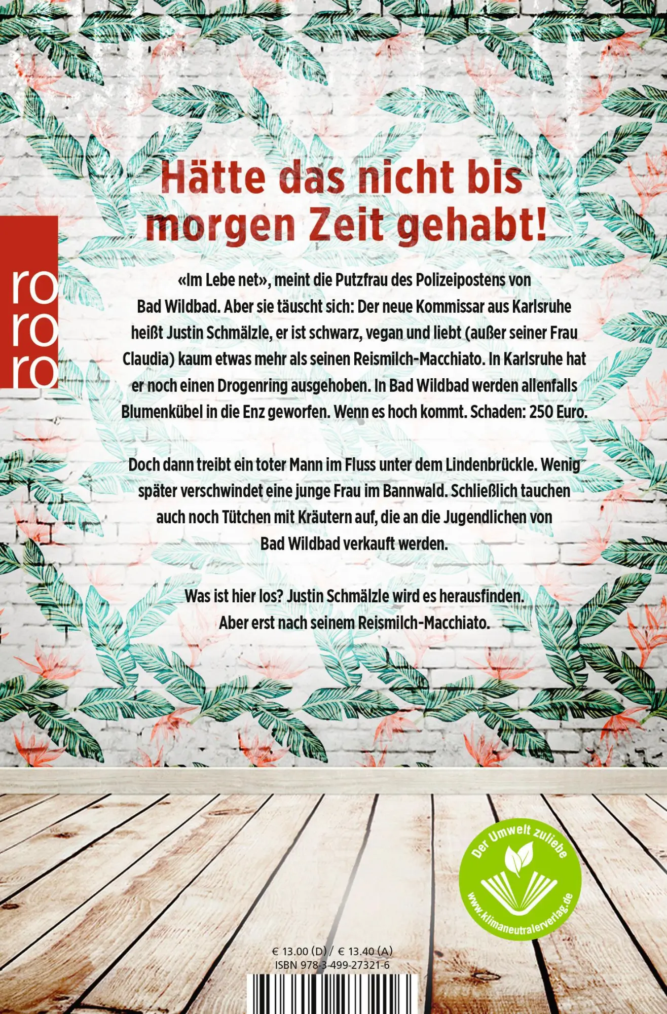 Rückseite: 9783499273216 | Schmälzle und die Kräuter des Todes | Ein Schwarzwald-Krimi | Graze