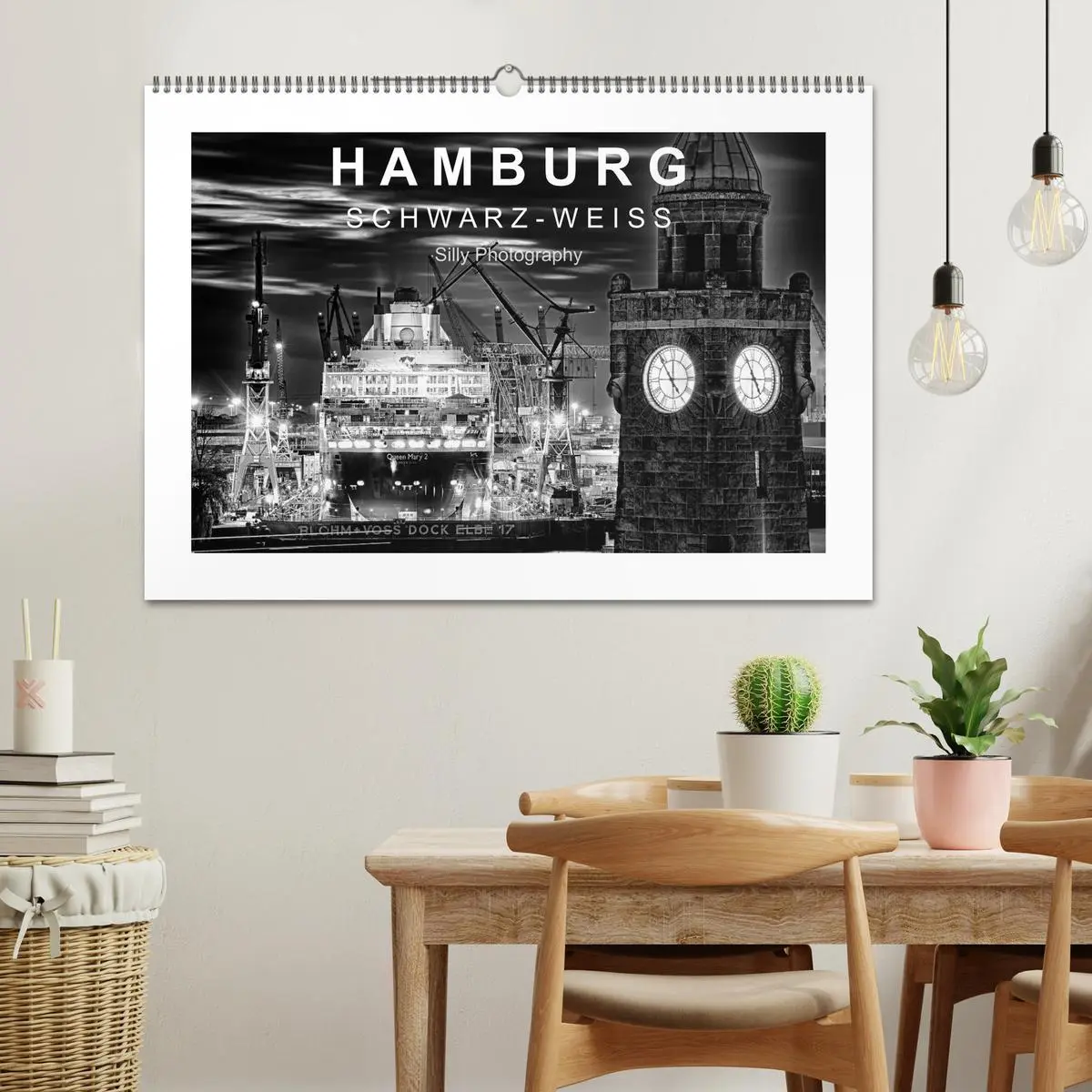 Bild: 9783516093216 | Hamburg in schwarz-weiss (Wandkalender 2026 DIN A2 quer), CALVENDO...