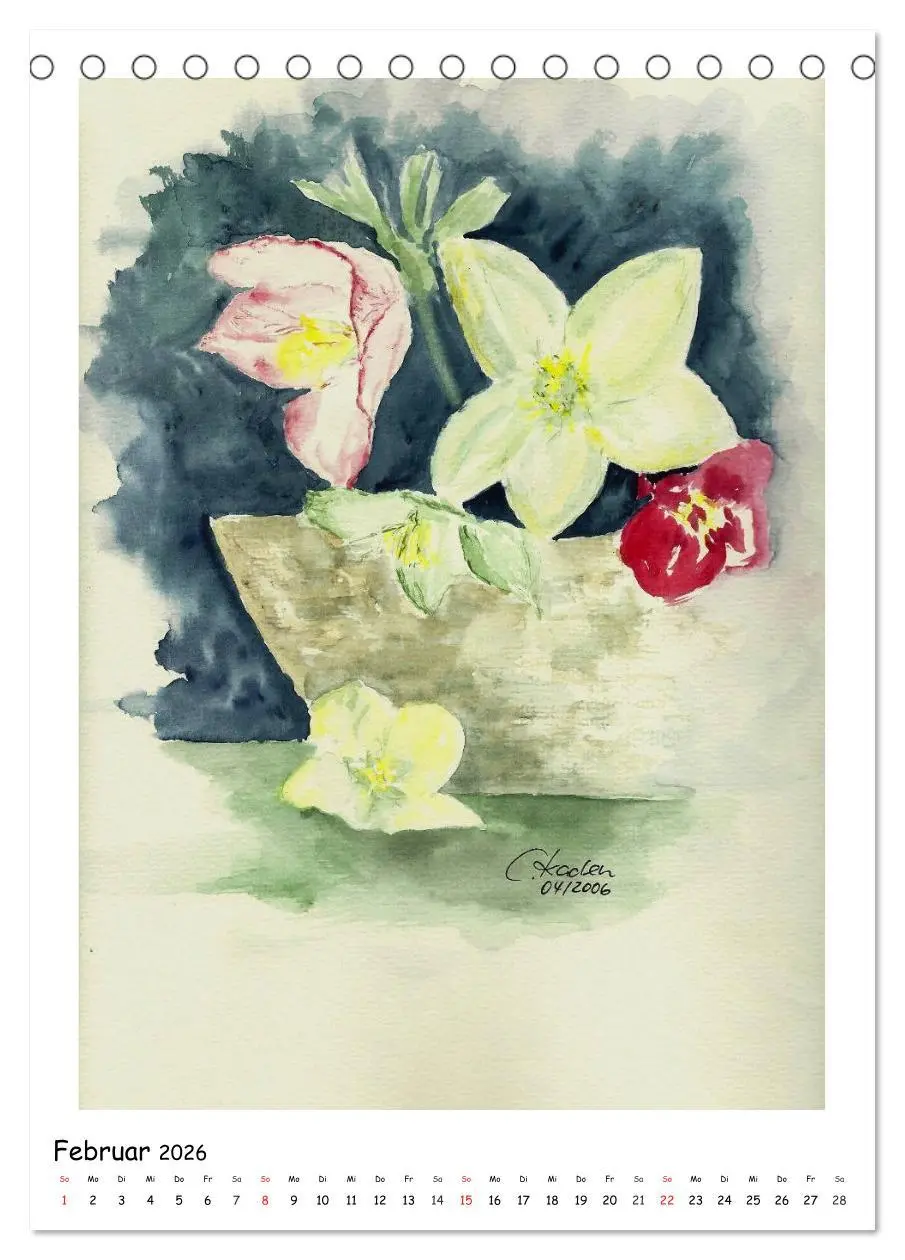 Bild: 9783516473216 | Der Aquarell-Kalender No.2 (Tischkalender 2026 DIN A5 hoch),...