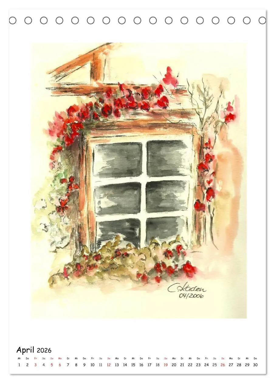 Bild: 9783516473216 | Der Aquarell-Kalender No.2 (Tischkalender 2026 DIN A5 hoch),...