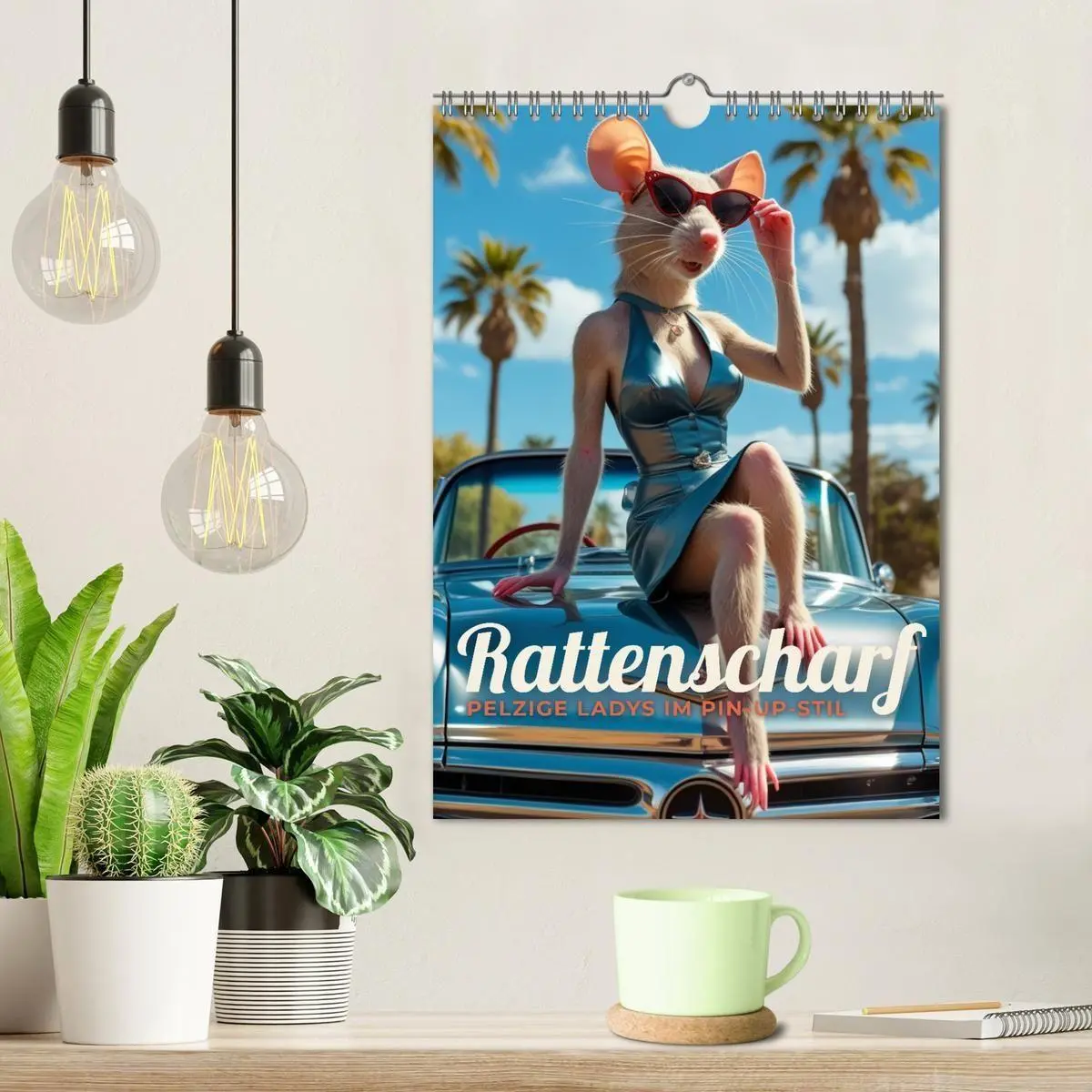 Bild: 9783516613216 | Rattenscharf - Pelzige Ladys im Pin-up-Stil (Wandkalender 2026 DIN...