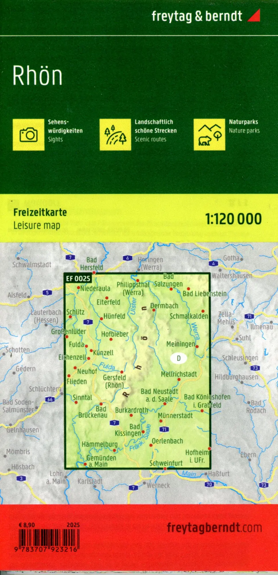 Bild: 9783707923216 | freytag &amp; berndt Freizeitkarte Rhön 1:120.000 | Freytag &amp; Berndt