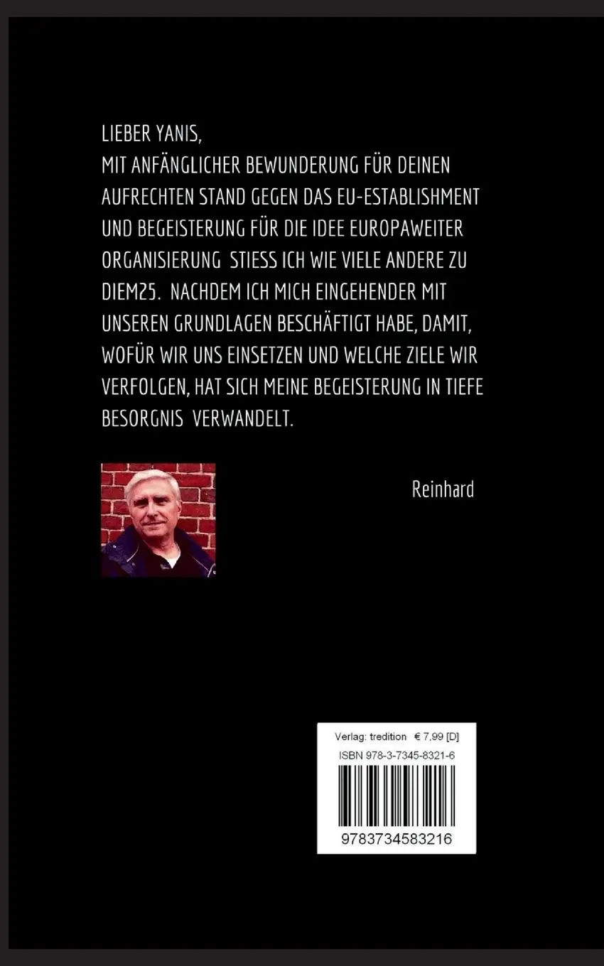 Rückseite: 9783734583216 | Mein lieber Yanis ... Ein Essay über Linke Strategie | Paulsen | Buch