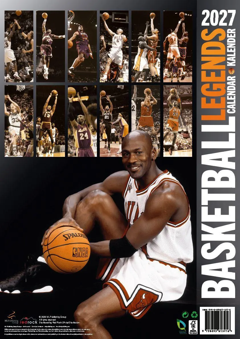 Bild: 9798893613216 | Basketball Legenden Kalender 2027 | Michael Jordan (u. a.) | Kalender
