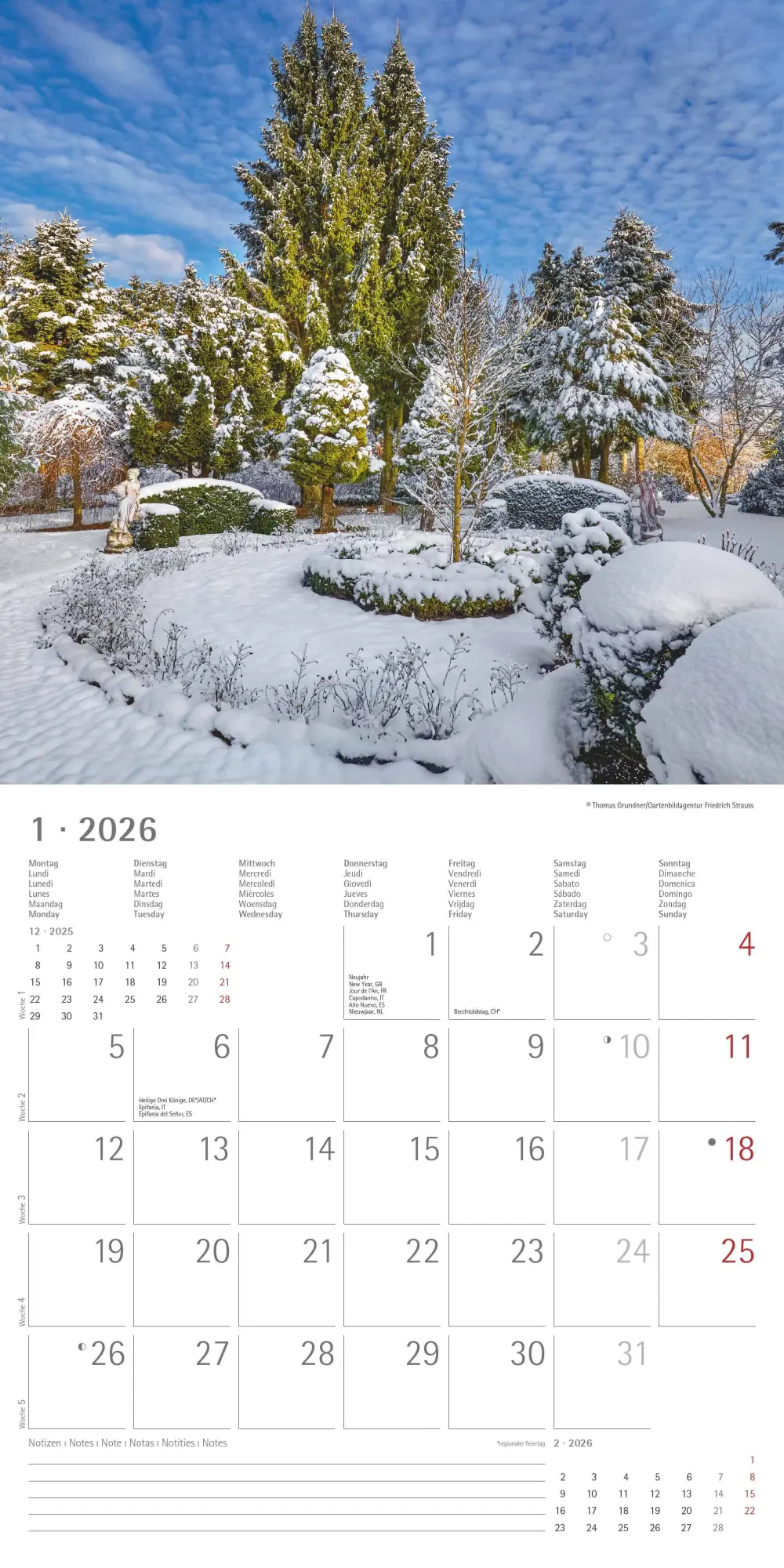 Bild: 4069095003316 | Gartenzauber 2026 - Broschürenkalender 30x30 cm (30x60 geöffnet) -...