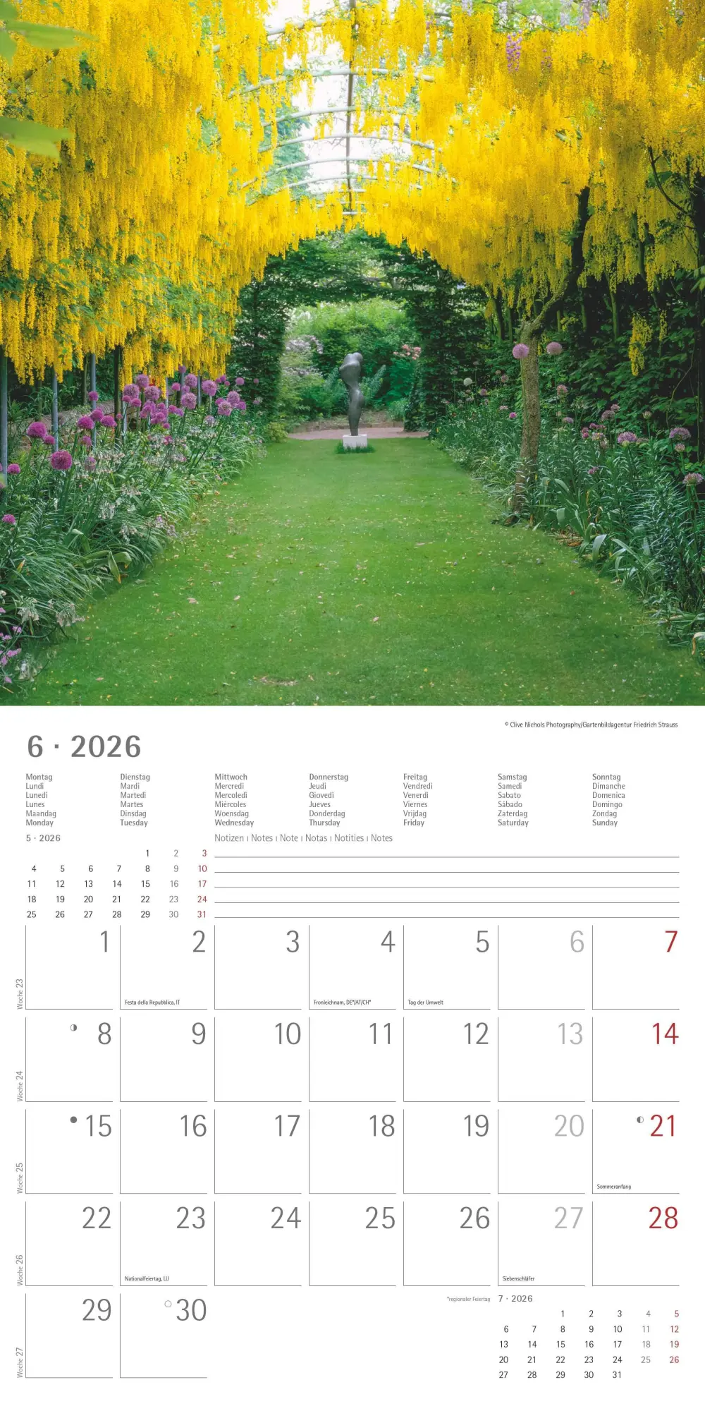 Bild: 4069095003316 | Gartenzauber 2026 - Broschürenkalender 30x30 cm (30x60 geöffnet) -...