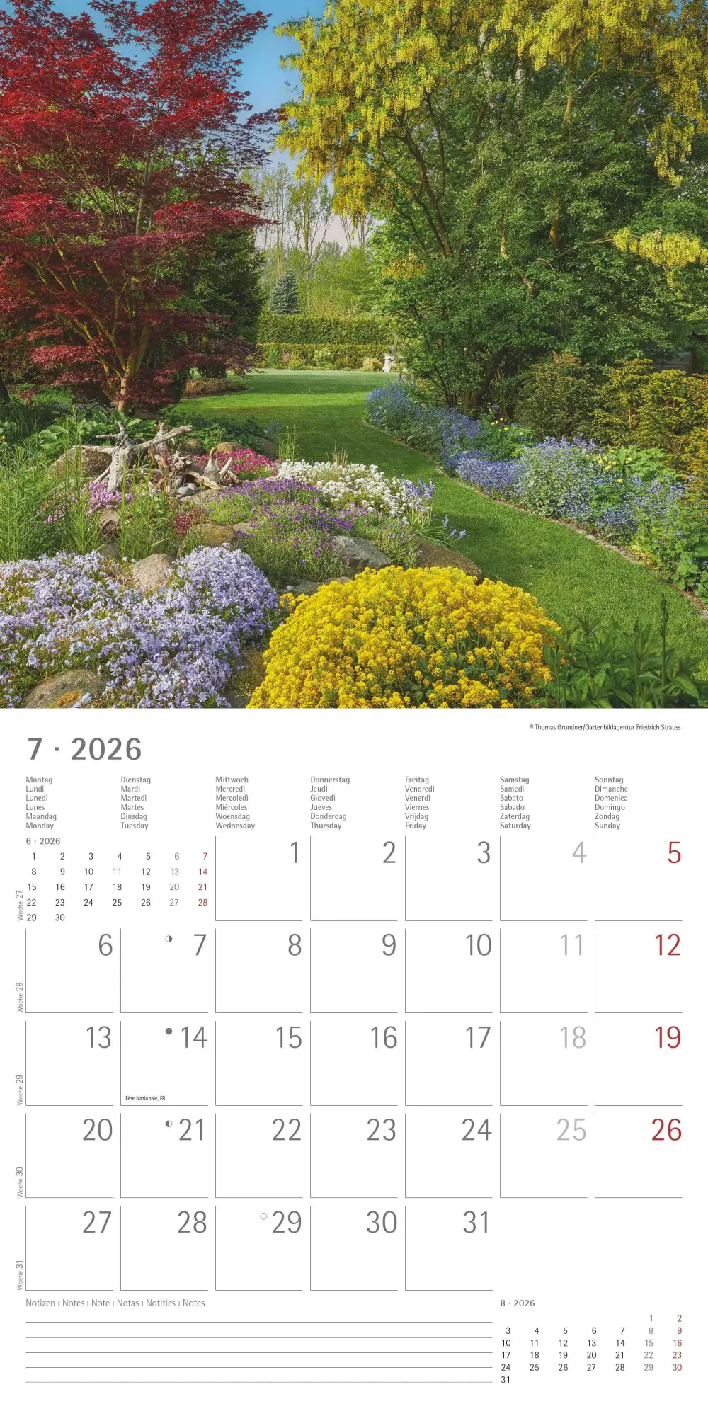 Bild: 4069095003316 | Gartenzauber 2026 - Broschürenkalender 30x30 cm (30x60 geöffnet) -...
