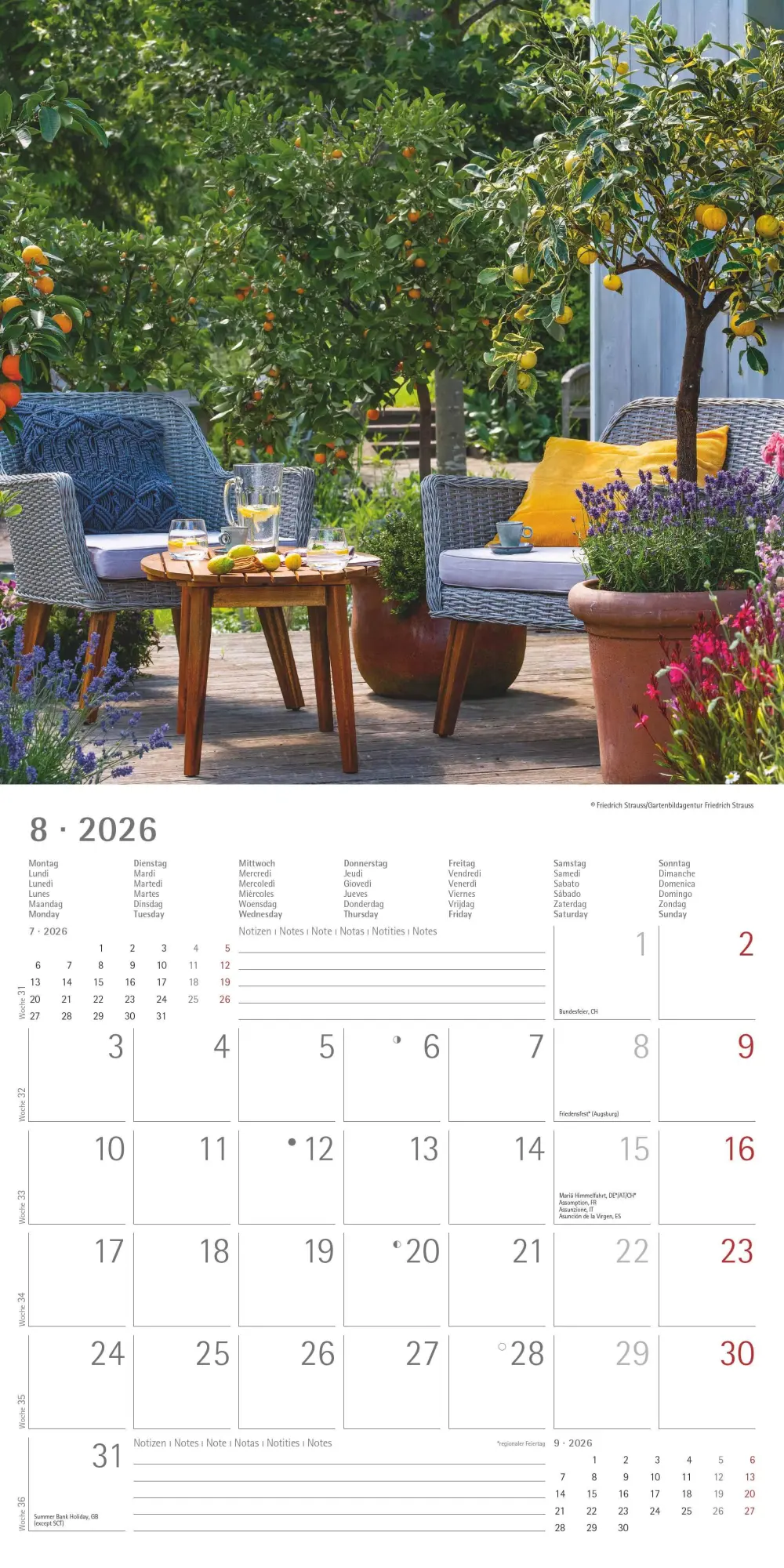 Bild: 4069095003316 | Gartenzauber 2026 - Broschürenkalender 30x30 cm (30x60 geöffnet) -...