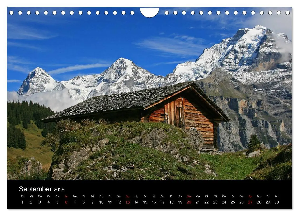 Bild: 9783516083316 | Zauber der Berge. Die Schweizer Alpen (Wandkalender 2026 DIN A4...