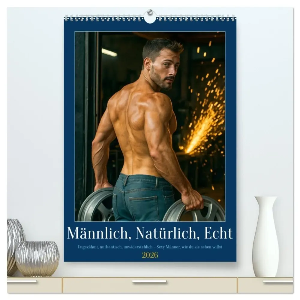 Cover: 9783516603316 | Natürlich, Männlich, Echt (hochwertiger Premium Wandkalender 2026...