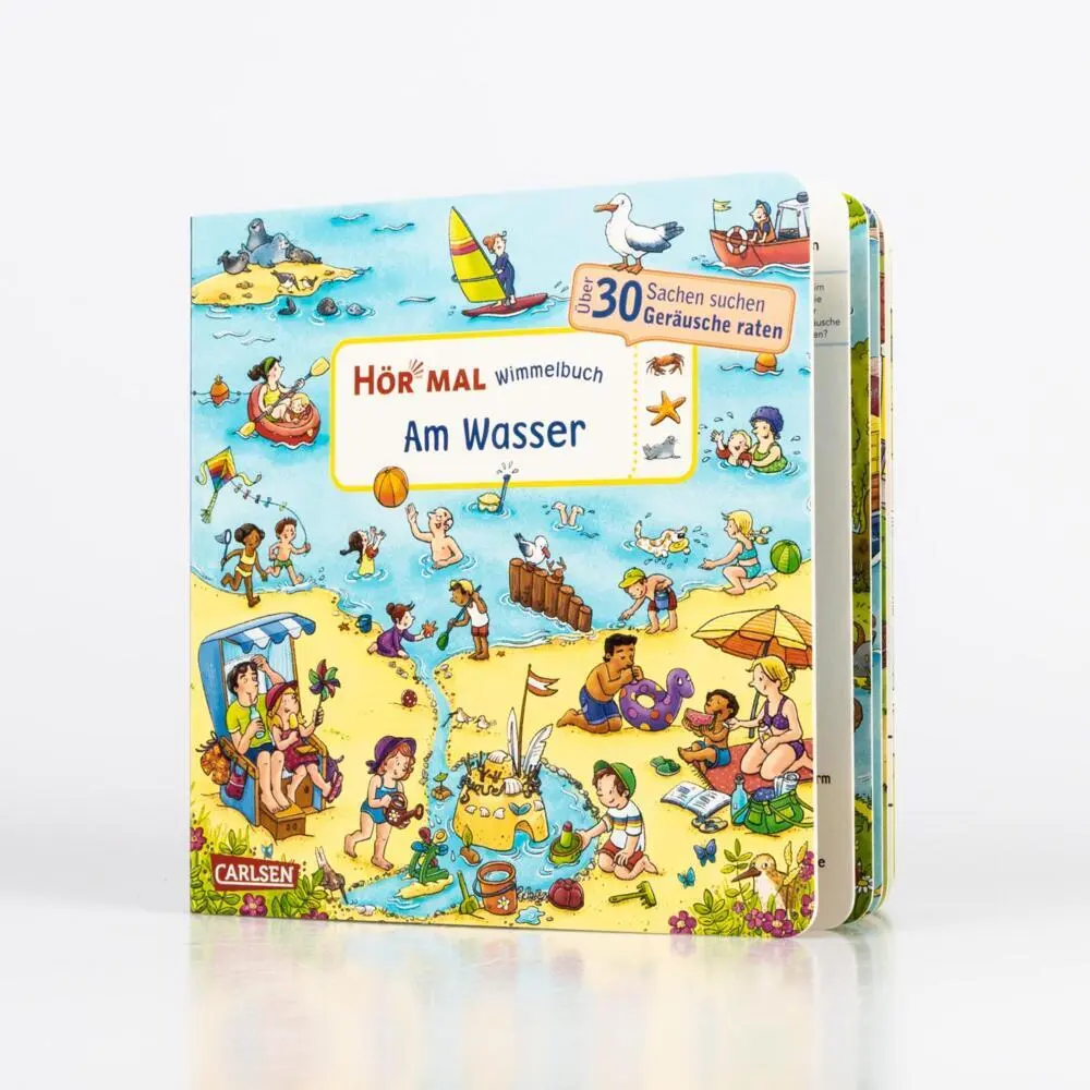 Rückseite: 9783551253316 | Hör mal (Soundbuch): Wimmelbuch: Am Wasser | Julia Hofmann | Buch