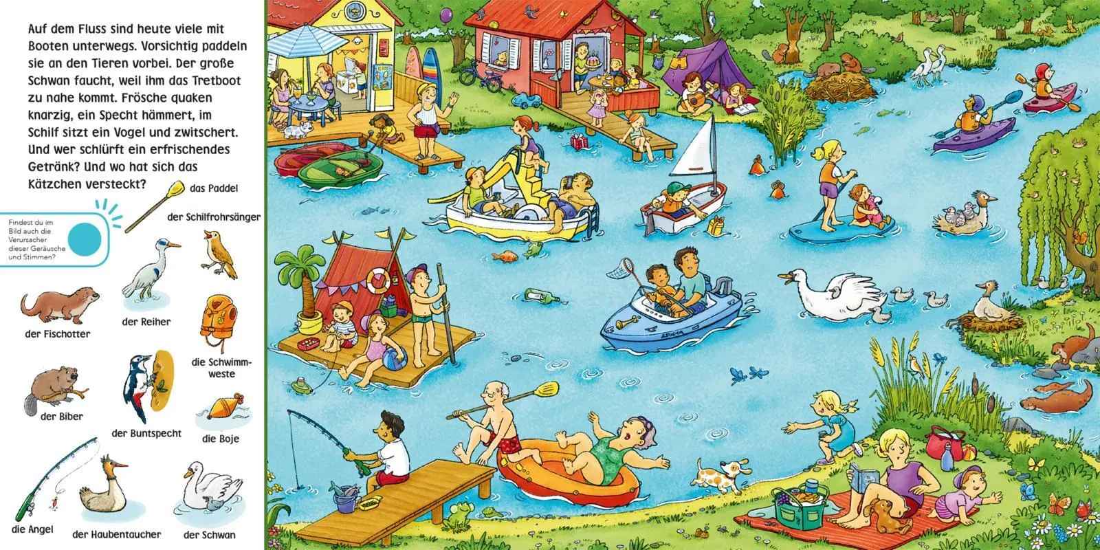 Bild: 9783551253316 | Hör mal (Soundbuch): Wimmelbuch: Am Wasser | Julia Hofmann | Buch