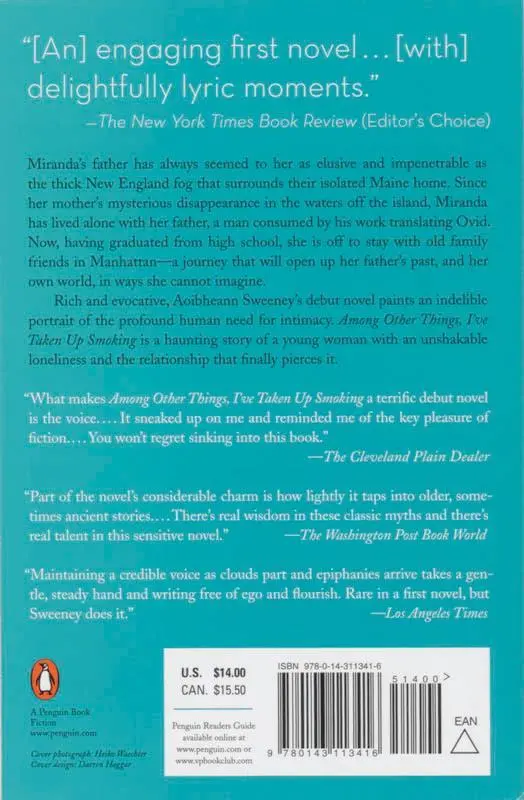 Rückseite: 9780143113416 | Among Other Things, I've Taken Up Smoking | Aoibheann Sweeney | Buch