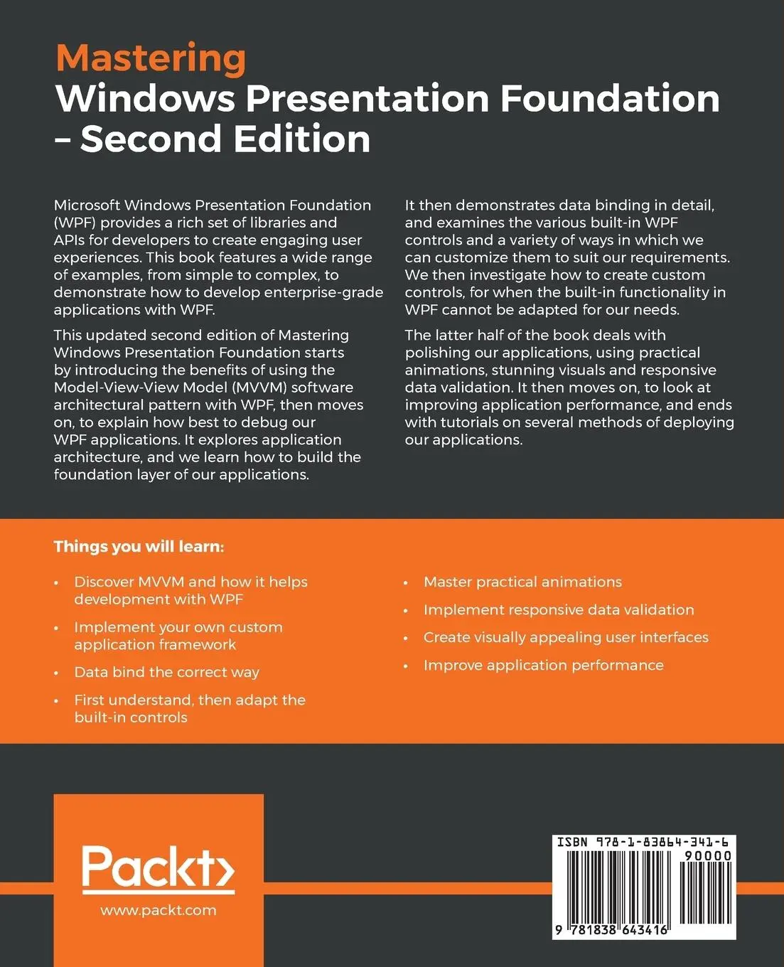 Rückseite: 9781838643416 | Mastering Windows Presentation Foundation | Sheridan Yuen | Buch