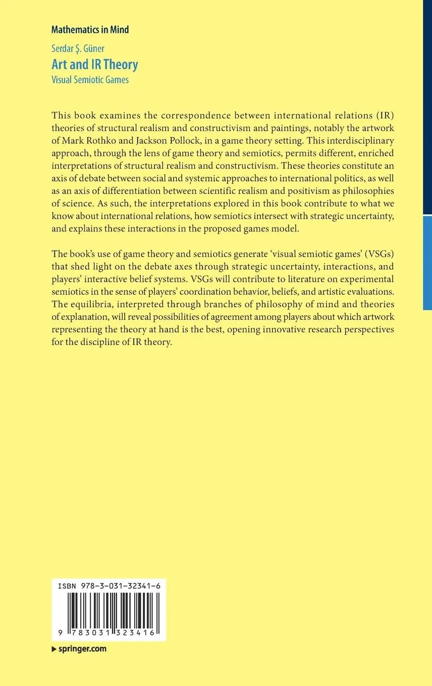 Rückseite: 9783031323416 | Art and IR Theory | Visual Semiotic Games | Serdar ¿. Güner | Buch