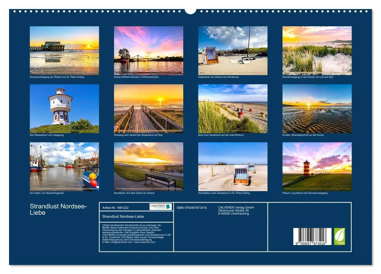 Bild: 9783457673416 | Strandlust Nordsee-Liebe (hochwertiger Premium Wandkalender 2026...