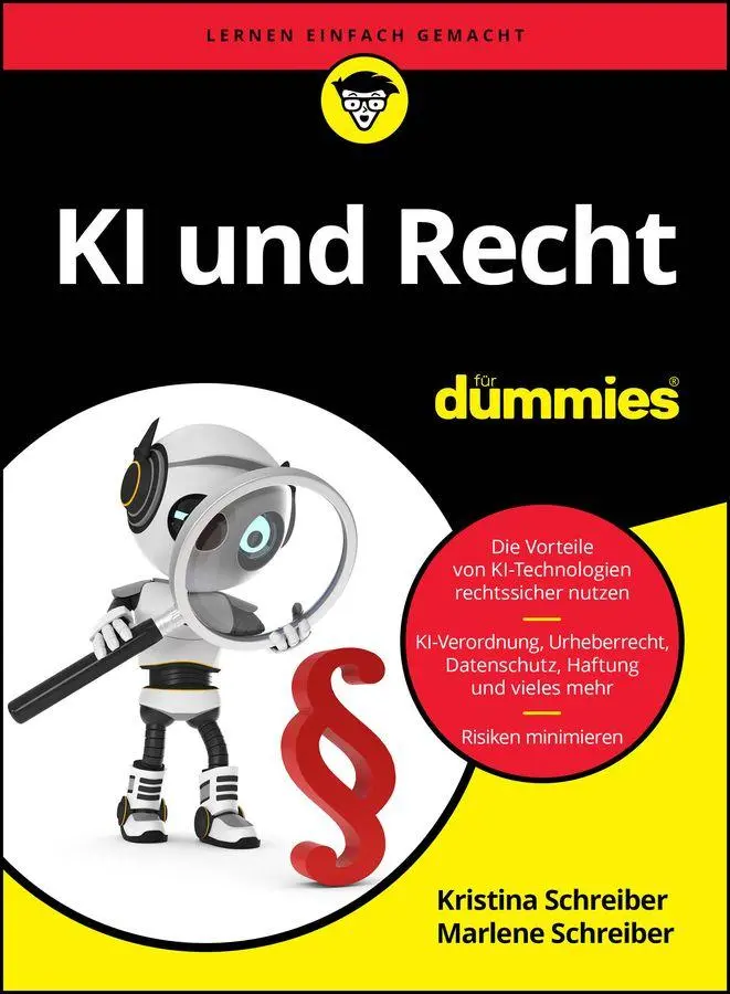 Cover: 9783527723416 | KI und Recht für Dummies | Kristina Schreiber (u. a.) | Taschenbuch