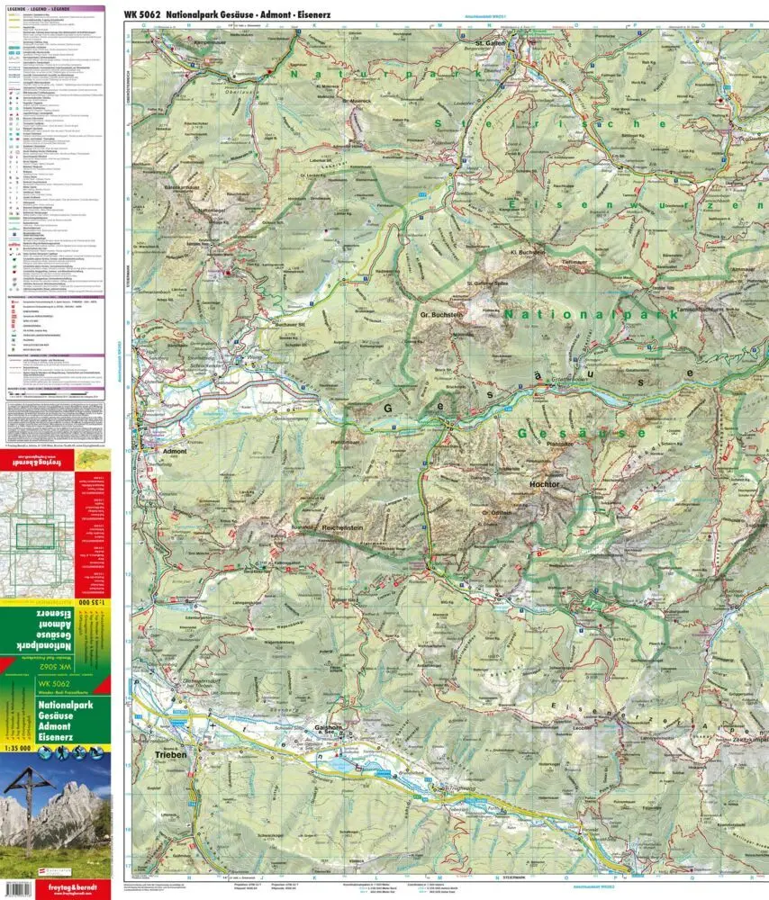 Bild: 9783707903416 | freytag &amp; berndt Wanderkarte WK 5062 Nationalpark Gesäuse - Admont...