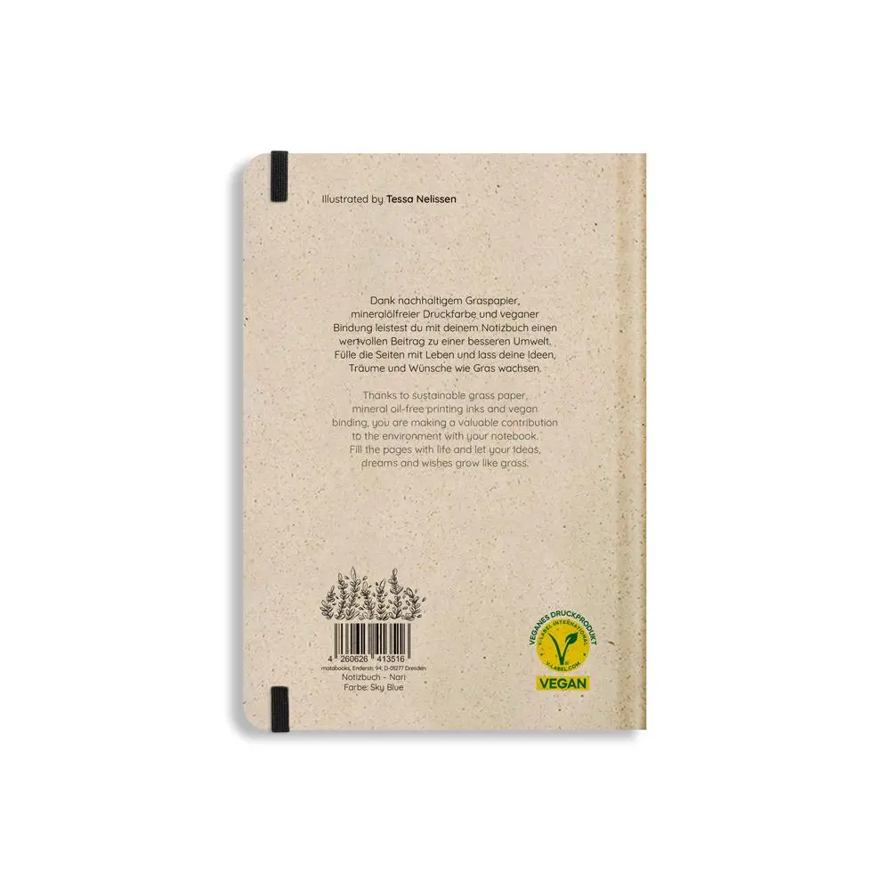Rückseite: 4260626413516 | matabooks - Nachhaltiges A5 Notizbuch/Tagebuch/Bullet...