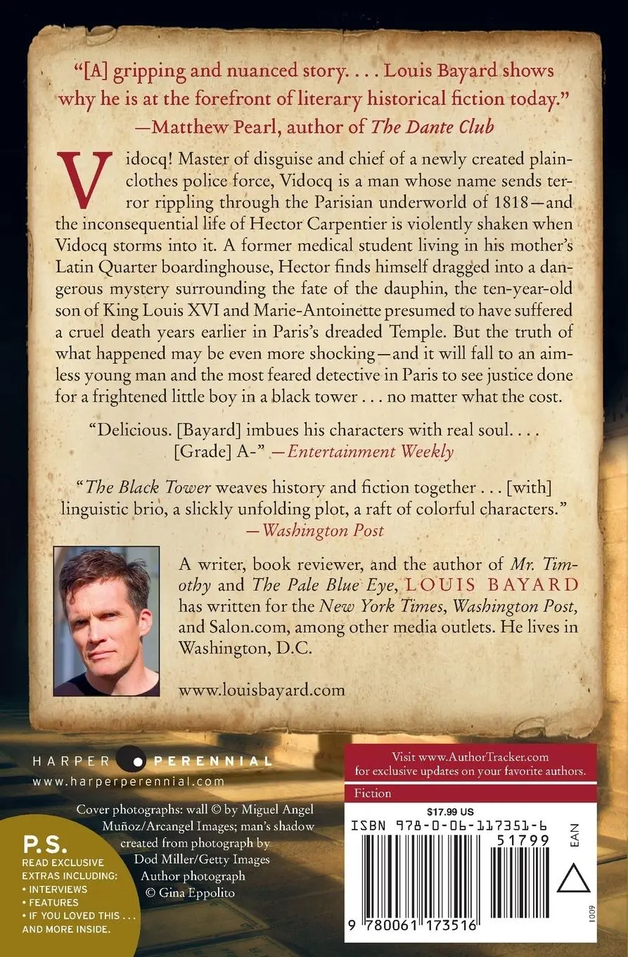 Rückseite: 9780061173516 | The Black Tower | Louis Bayard | Taschenbuch | Englisch | 2009
