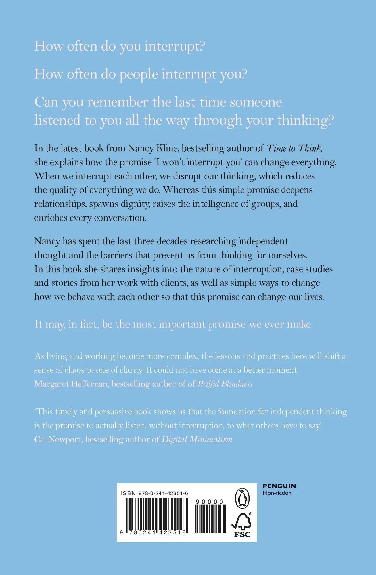 Rückseite: 9780241423516 | The Promise That Changes Everything | Nancy Kline | Taschenbuch | 2020
