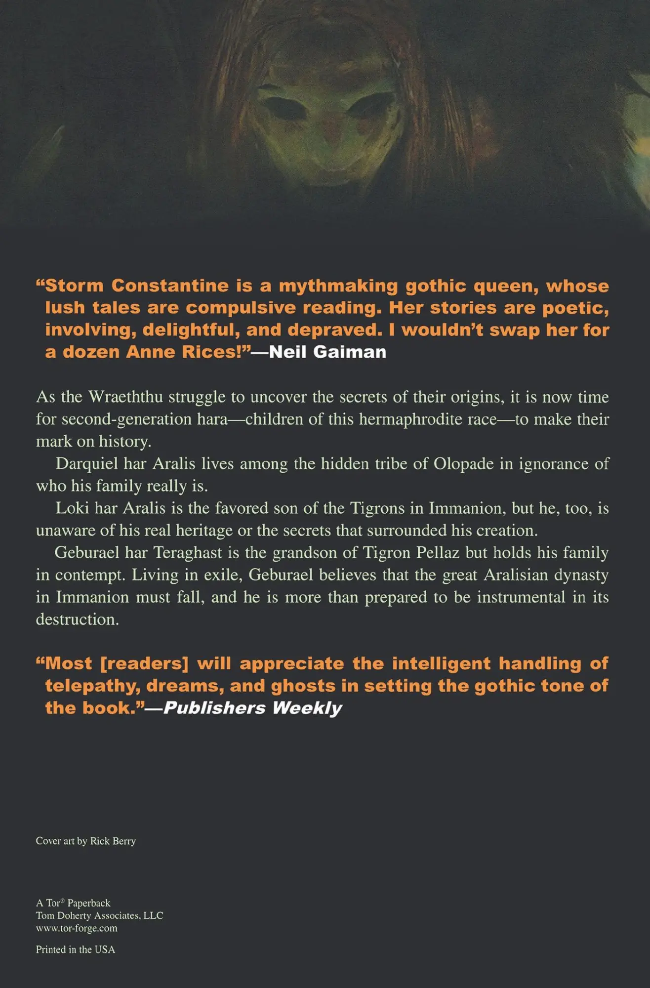 Rückseite: 9780765303516 | The Ghosts of Blood and Innocence | Storm Constantine | Taschenbuch
